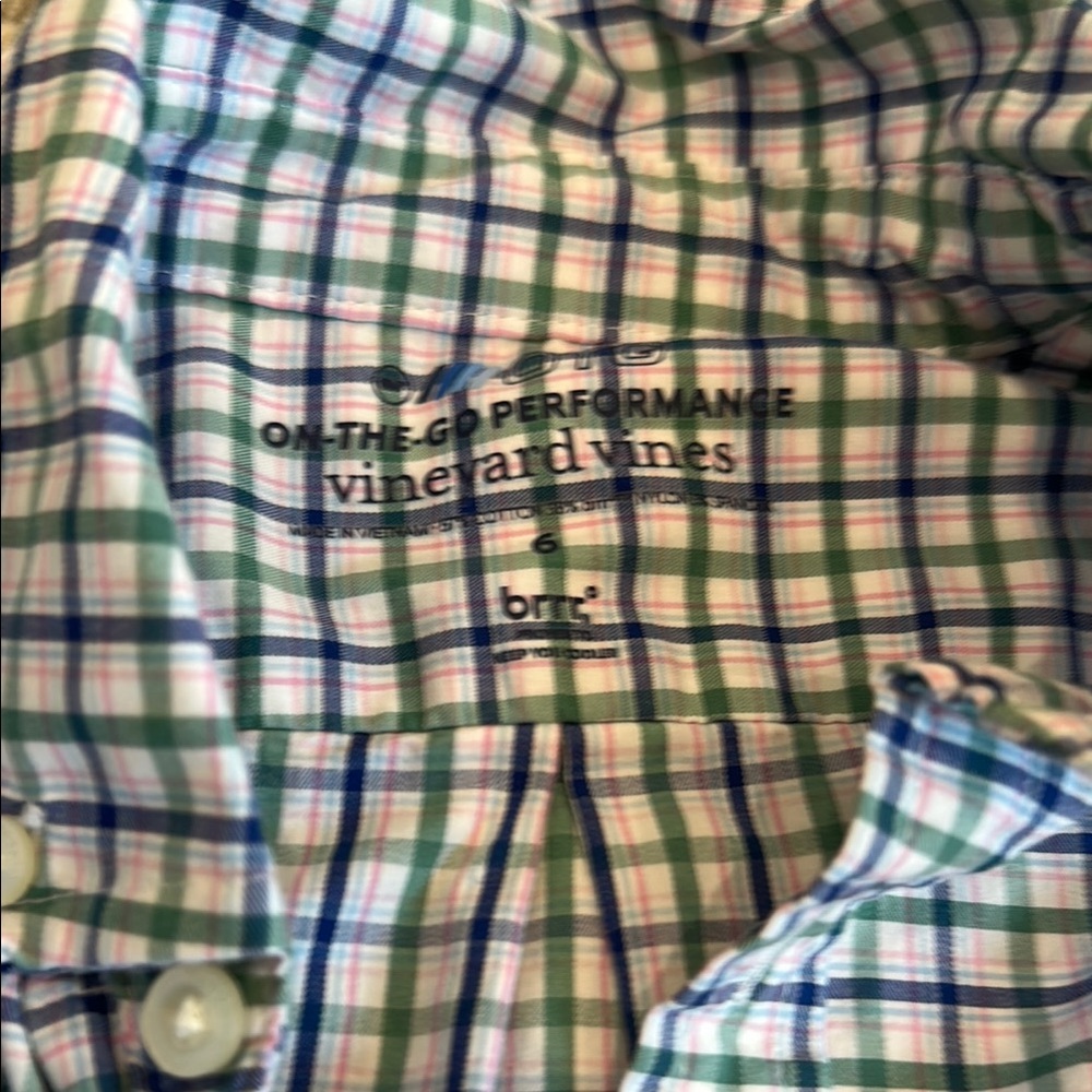 Vineyard Vines Blue and White Button Down Shirt - Picture 2 of 2